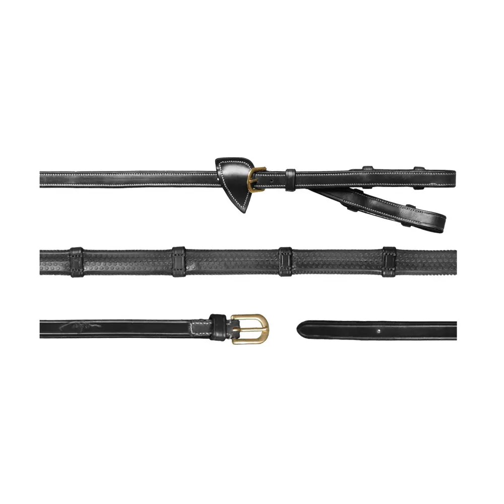 Rubber half reins with 7 stops Dy'on