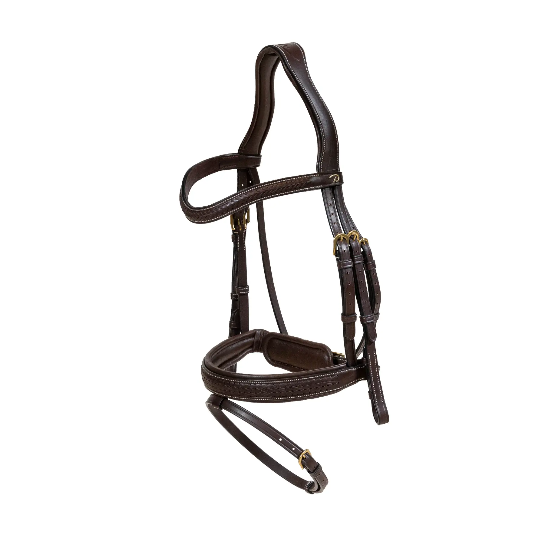 Bittina da equitazione anatomica con muscolino combinato intrecciato con Pull Dy'on