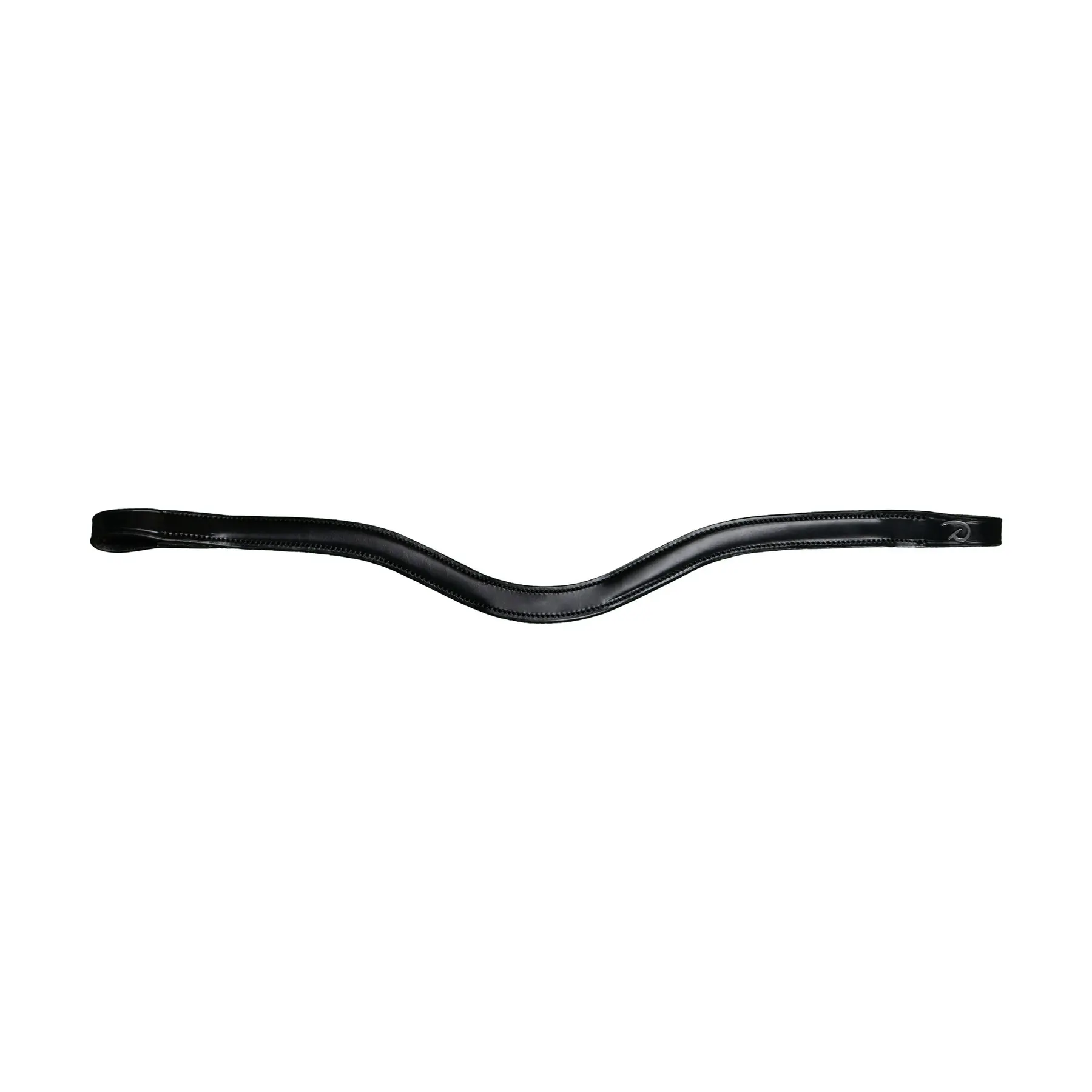 V-shaped leather browband for horse Dy'on