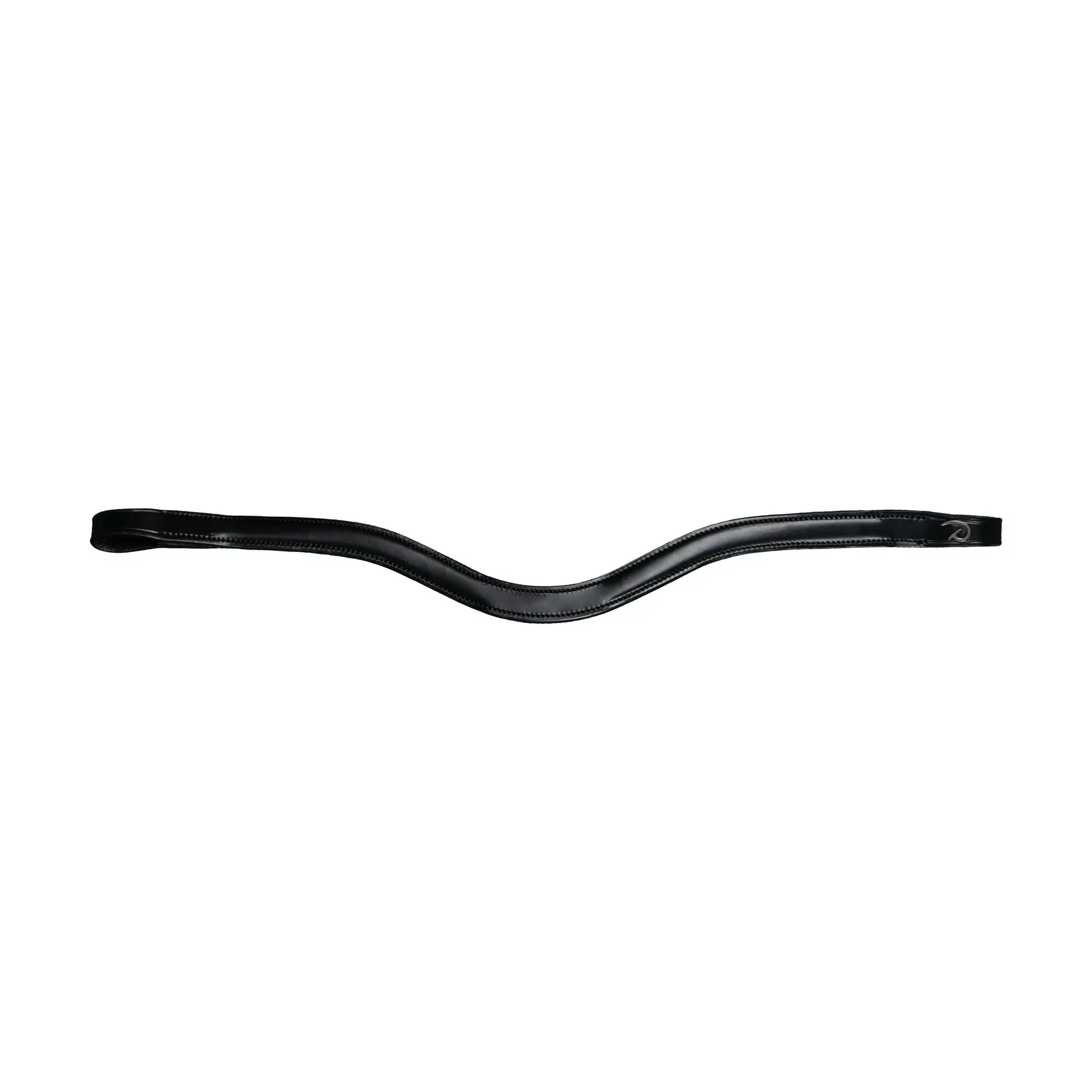 V-shaped leather browband for horse Dy'on