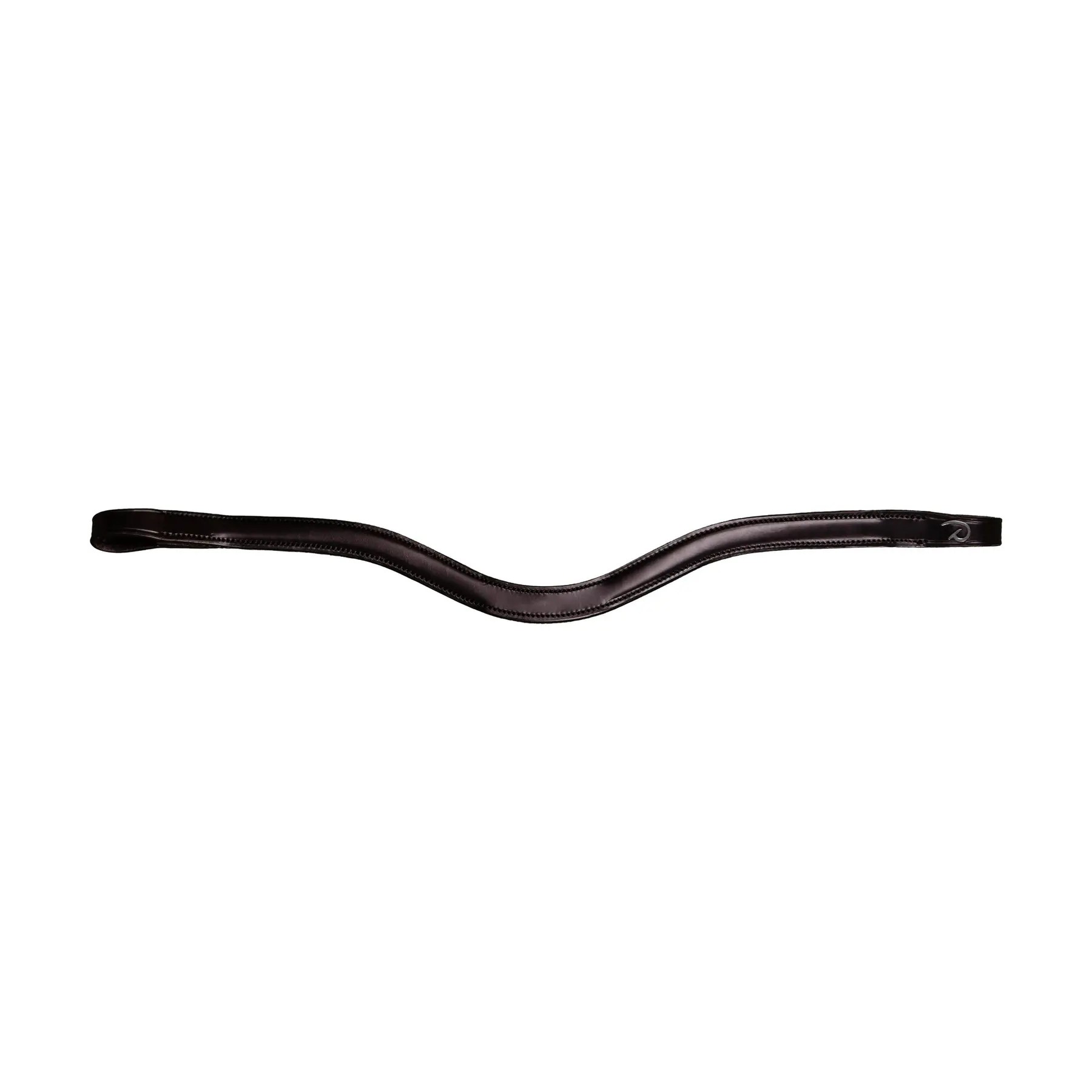 V-shaped leather browband for horse Dy'on
