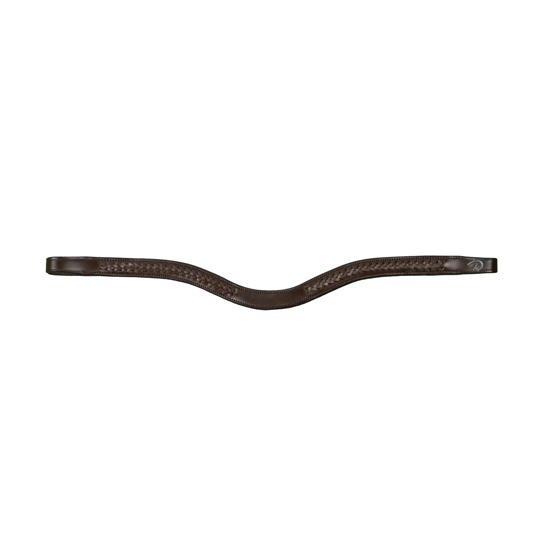 V-shaped braided browband for horse Dy'on