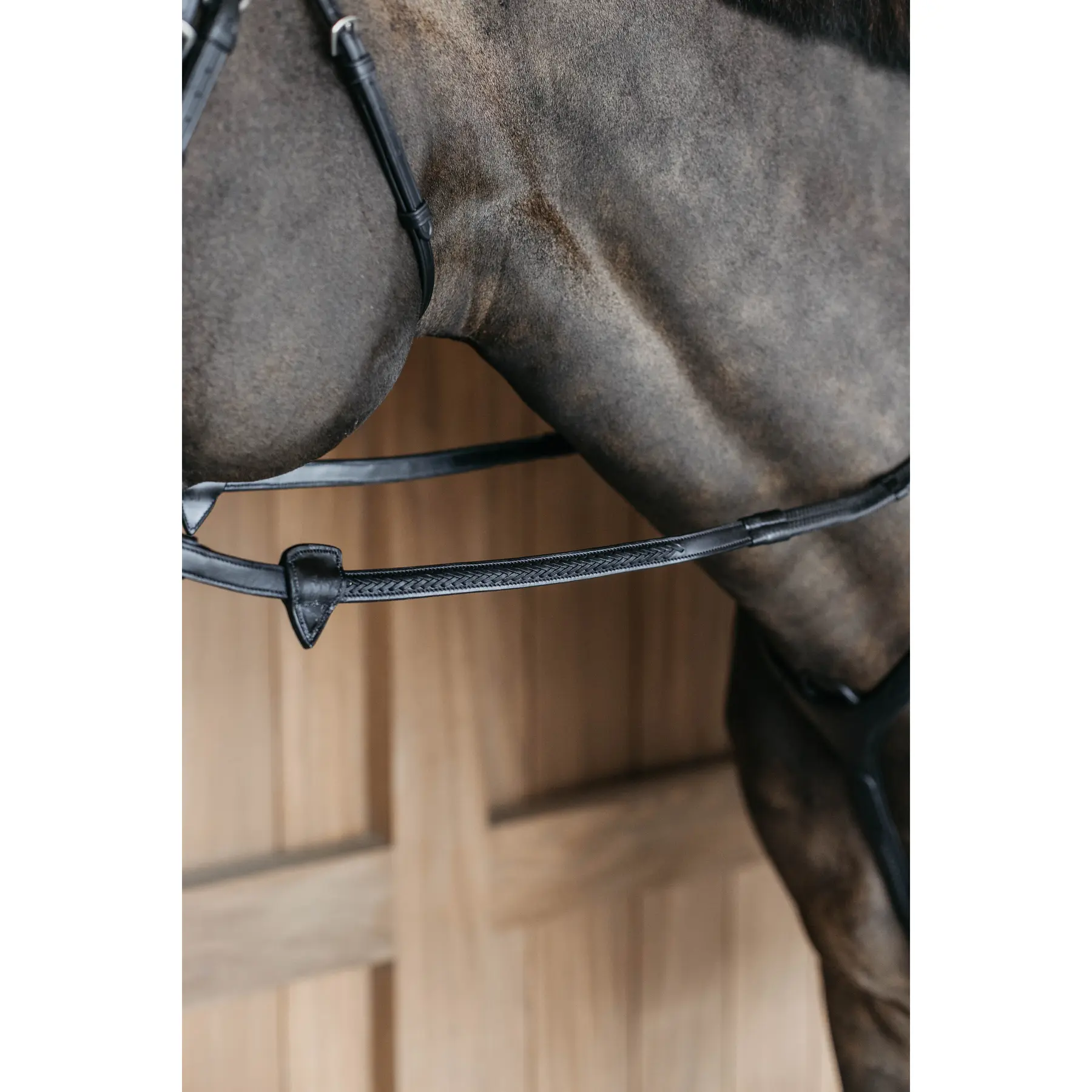 Rubber reins 1/2 with 7 stoppers and braided finish Dy'on