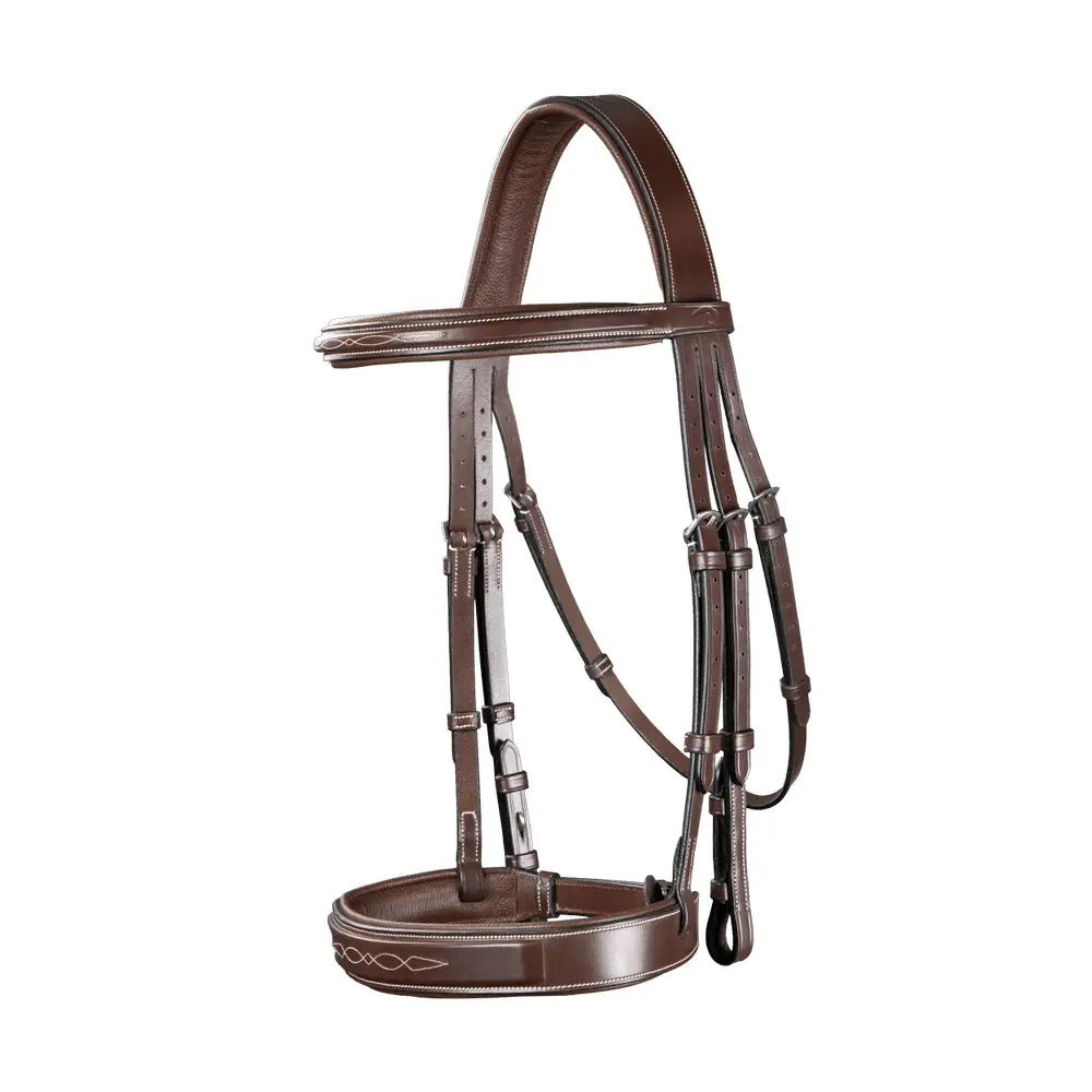 Anatomical riding bridle with wide noseband Dy'on Hunter