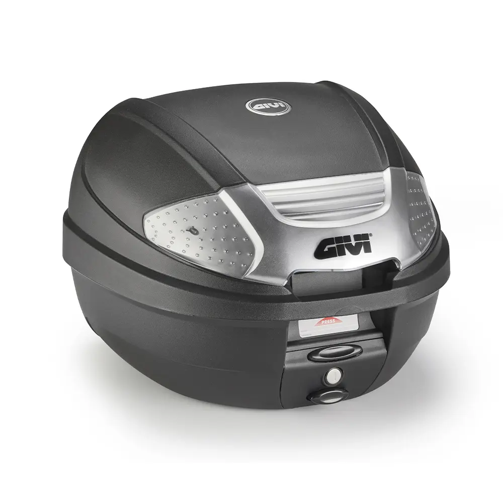 Topcase Givi avec catadioptre peint en argent