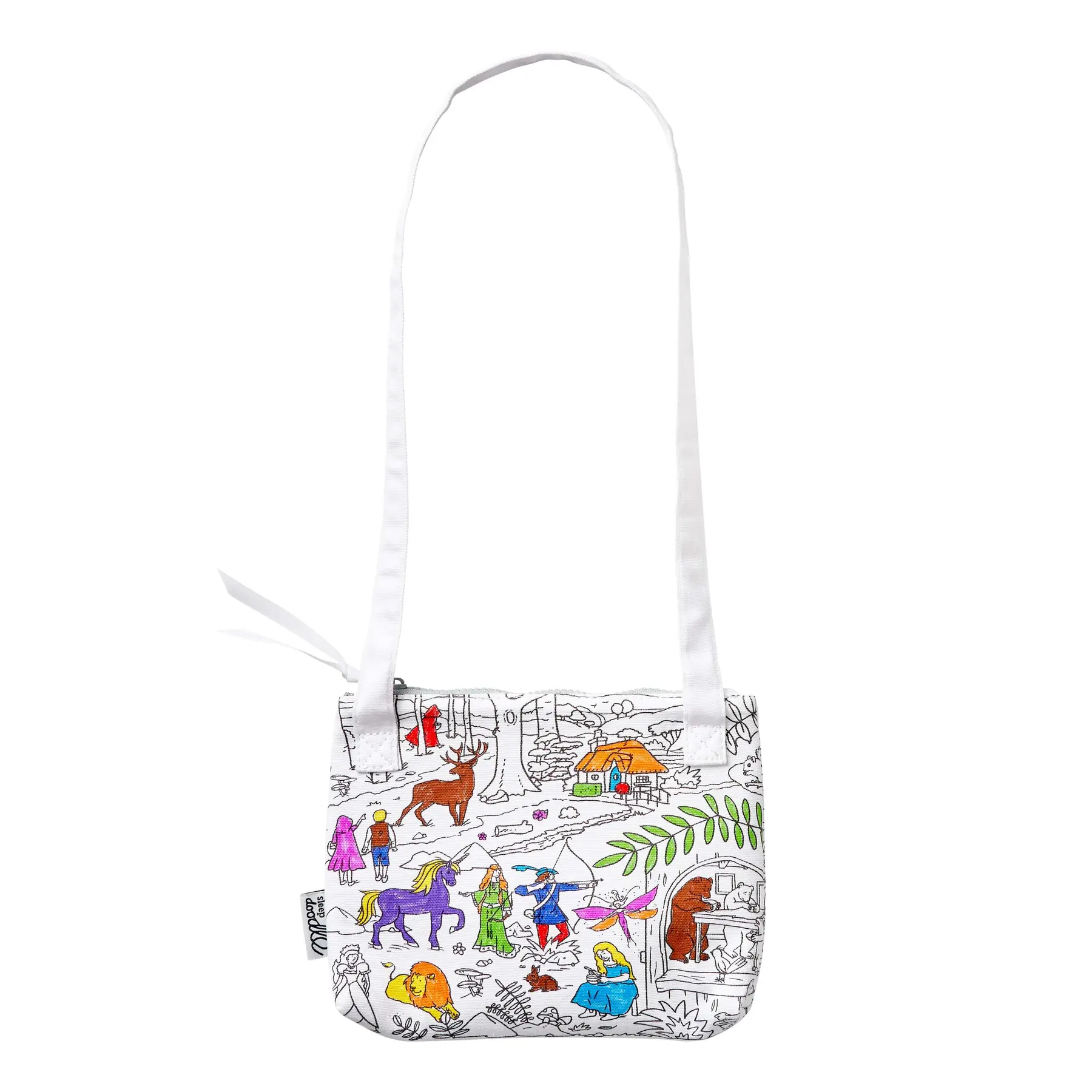 Borsa a tracolla per bambini per colorare e imparare - Fiabe e leggende Eat Sleep Doodle