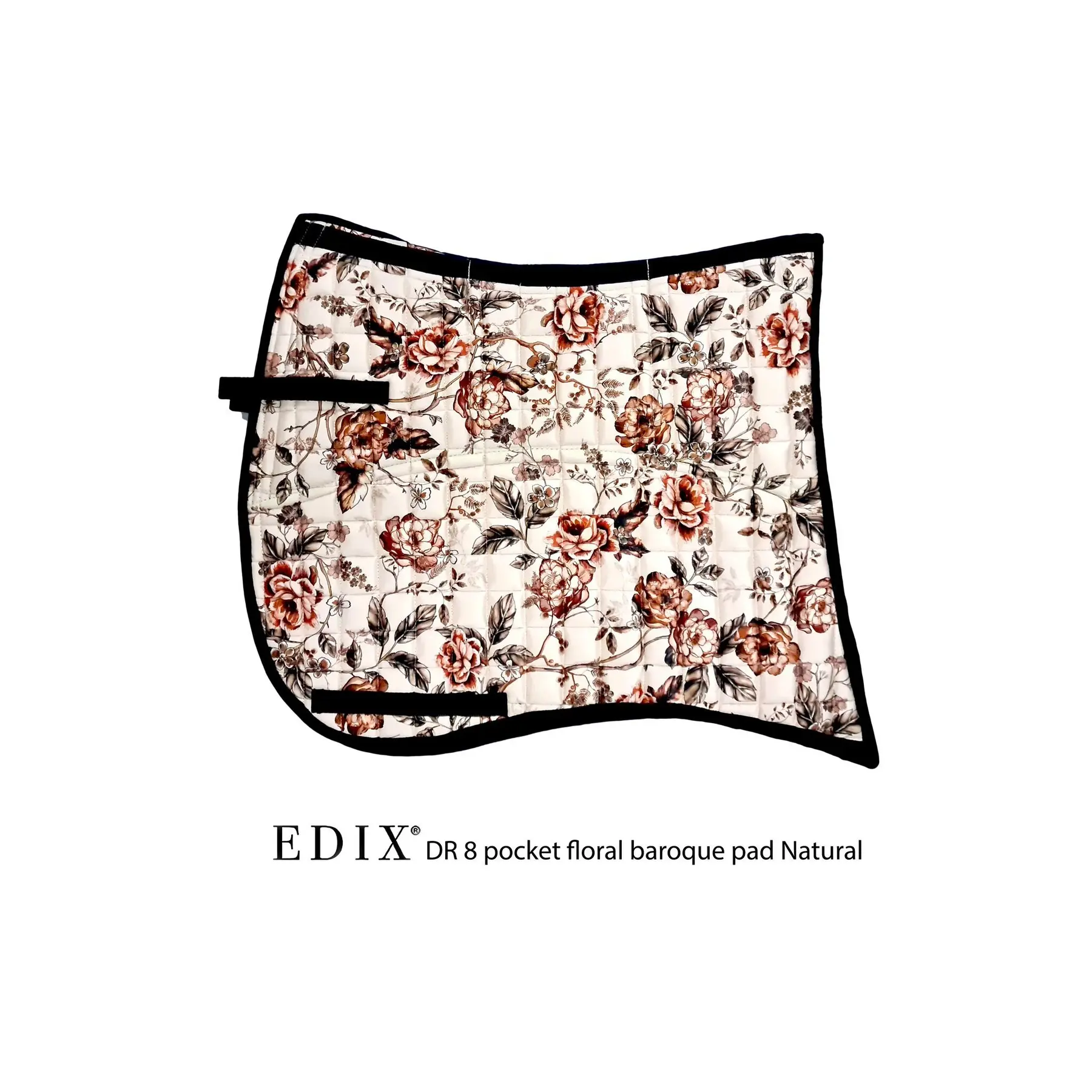 8-pocket flower Dressage saddle pad Edix Saddles