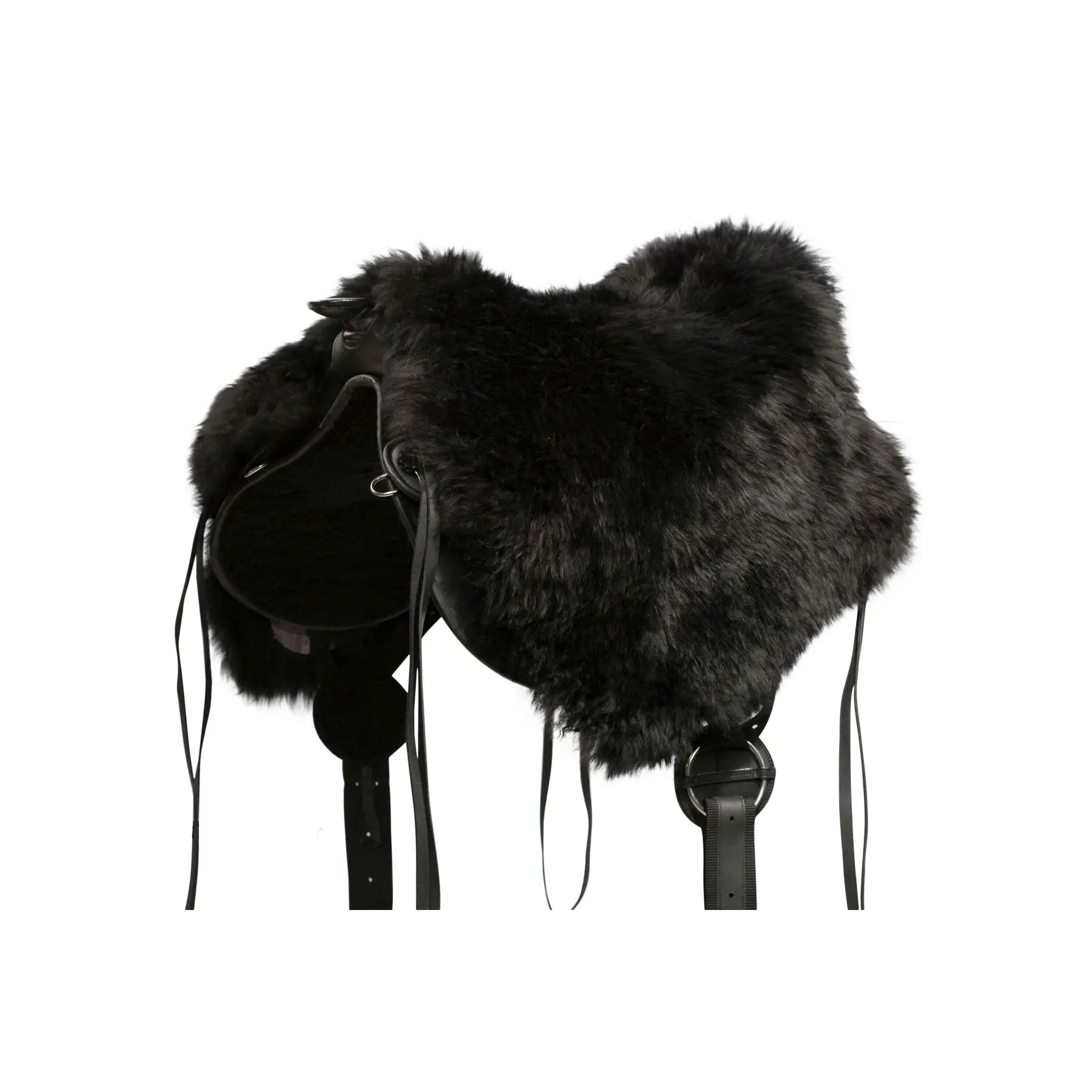 Merino fur treeless riding seat cover Edix Saddles