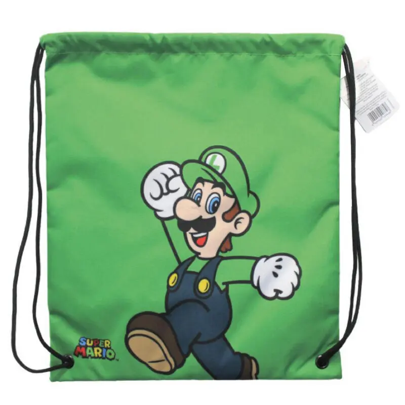 Educa Borras Unisex Green Backpack Nintendo Super Mario Bros Luigi