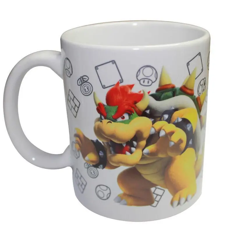 Educa Borras Unisex White Mug + Piggy Bank Nintendo Super Mario Bros Bowser