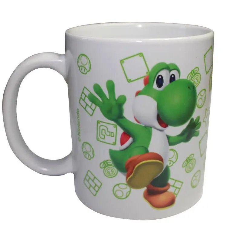 Educa Borras Unisex Green Mug + Piggy Bank Nintendo Super Mario Bros Yoshi