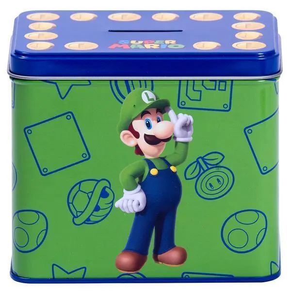 Educa Borras Unisex White Mug + Piggy Bank Nintendo Super Mario Bros Luigi