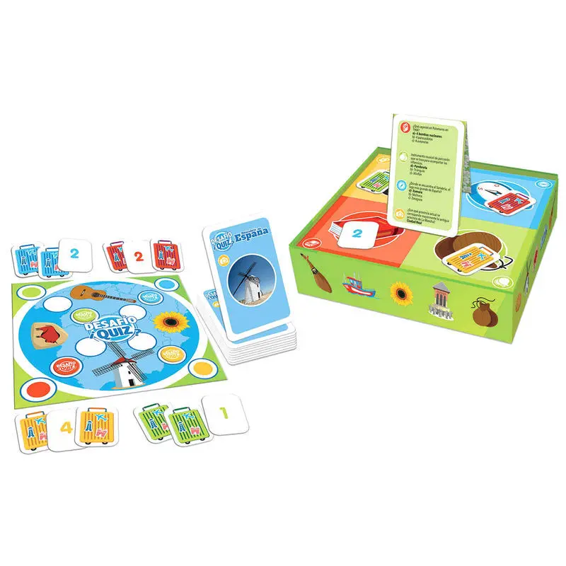 Jeux de société Educa Borras Challenge Quiz Discover Spain Jeux de société Educa Borras Challenge Quiz Discover Spain