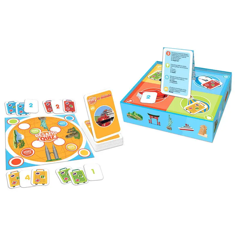 Jeux de société Educa Borras Challenge Quiz Discover The World Jeux de société Educa Borras Challenge Quiz Discover The World