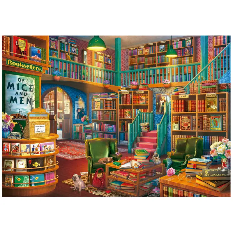 Puzzle de 1000 pièces Educa Borras Wonderful Bookshop Puzzle de 1000 pièces Educa Borras Wonderful Bookshop
