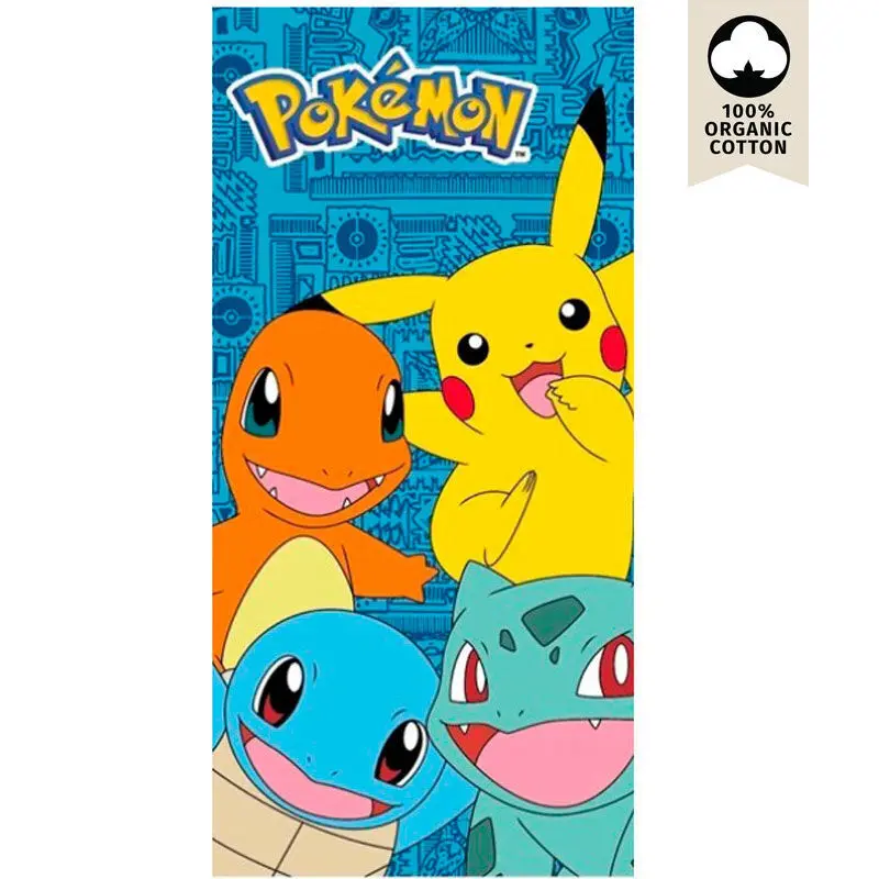 Educa Borras Unisex Multicolour Cotton Beach Towel Pokémon