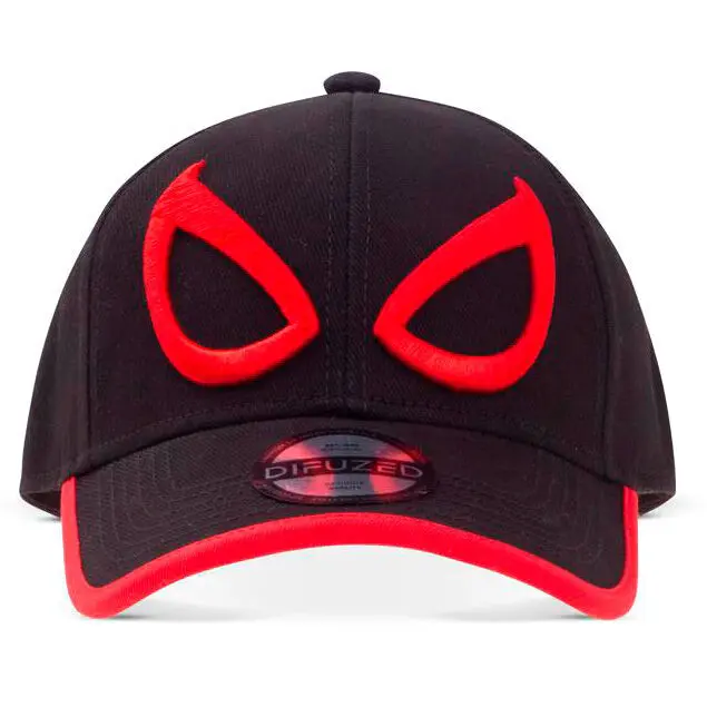 Educa Borras Unisex Black Baseball Cap Marvel Spiderman Minimal Eyes