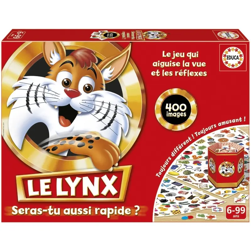 Jeux de société Le Lynx Images Educa Borras 400 SPE Jeux de société Le Lynx Images Educa Borras 400 SPE