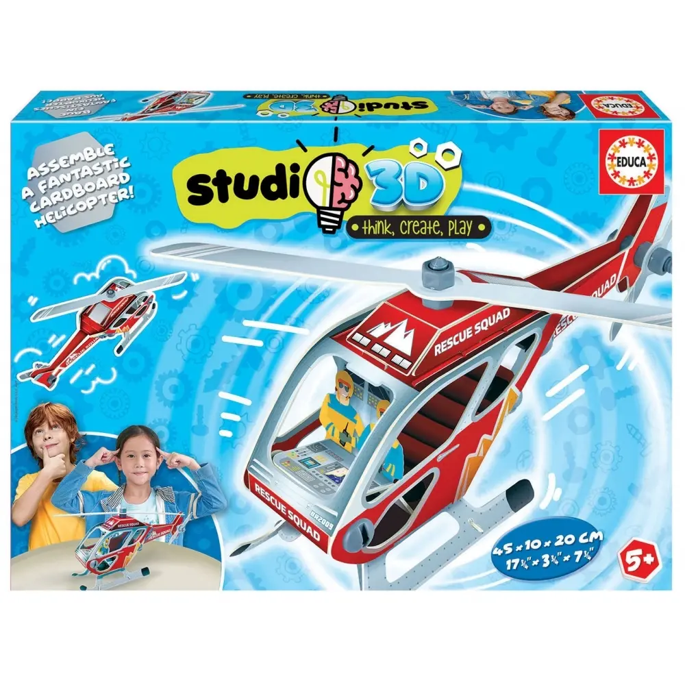 Educa Borras Educa Puzzle 3D Hélicoptère - Image 4
