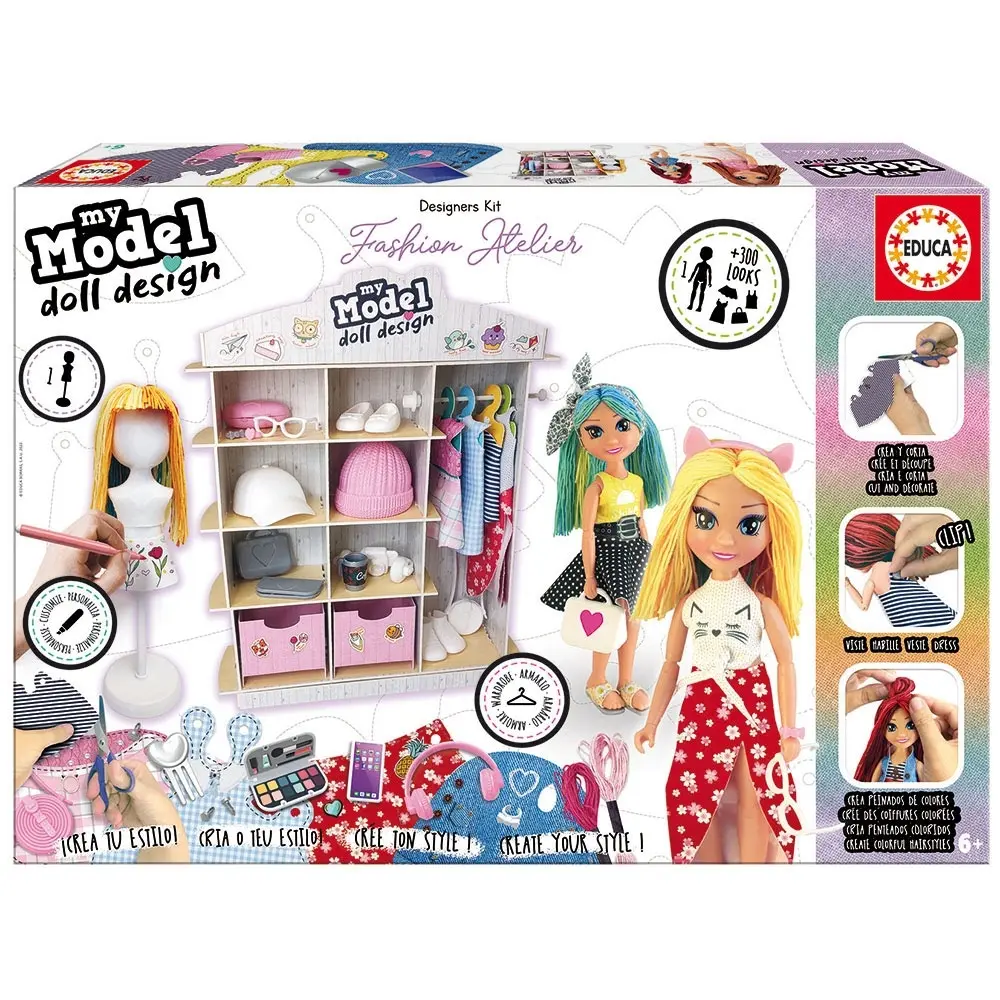 Kit accessoires pour poupée Educa My Model Doll Design