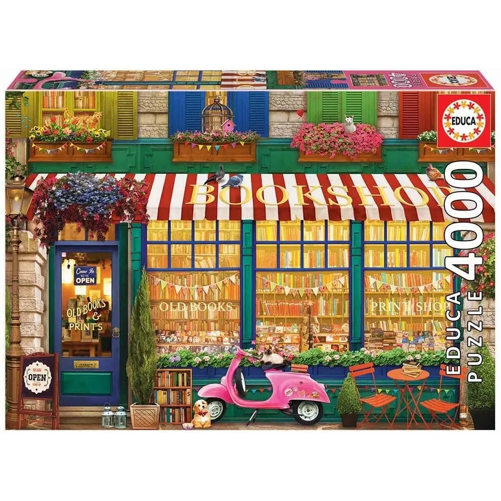 Puzzle mit 4000 Teilen Educa Librería Vintage