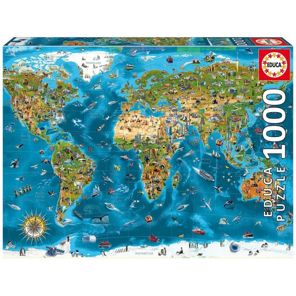 Puzzle mit 1000 Teilen Educa Maravillas Mundo