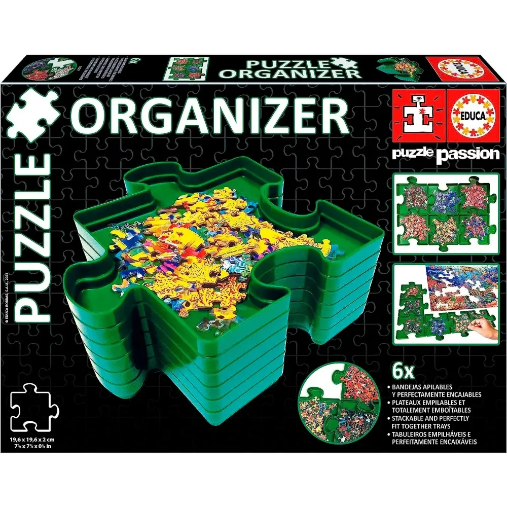 Plateaux organisateurs en plastique pour puzzles Educa (x6)