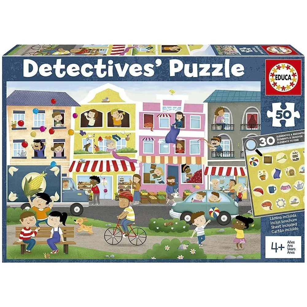 Puzzle mit 50 Teilen Educa Detectives Ciudad