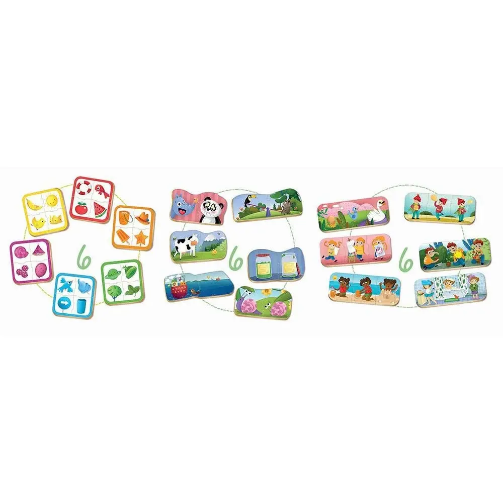 Educa Borras Unisex Baby Bunt 3-In-1-Spieleset Educa