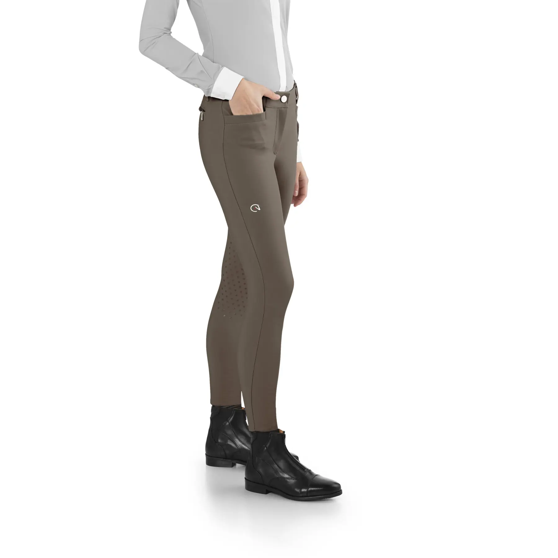 Pantaloni da equitazione full grip da donna Ego 7 Jumping EJ Breech