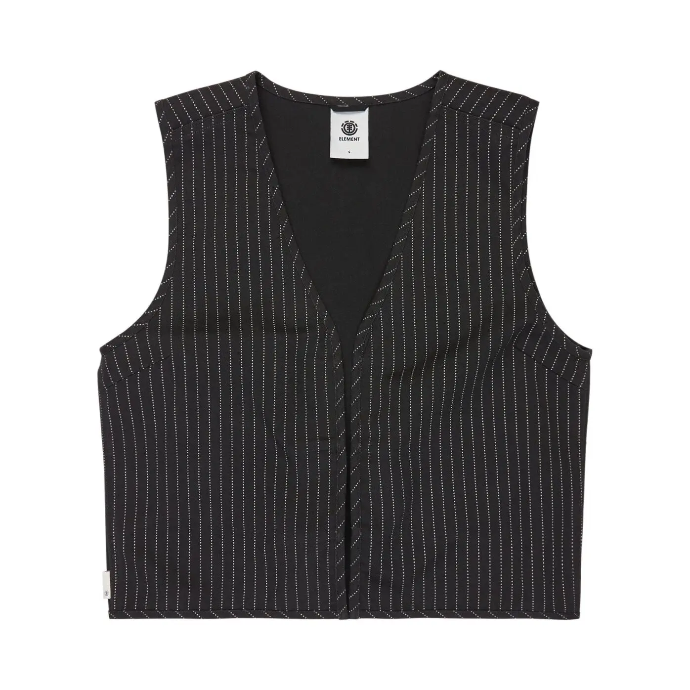 Gestreiftes Damenweste Element Tie Front