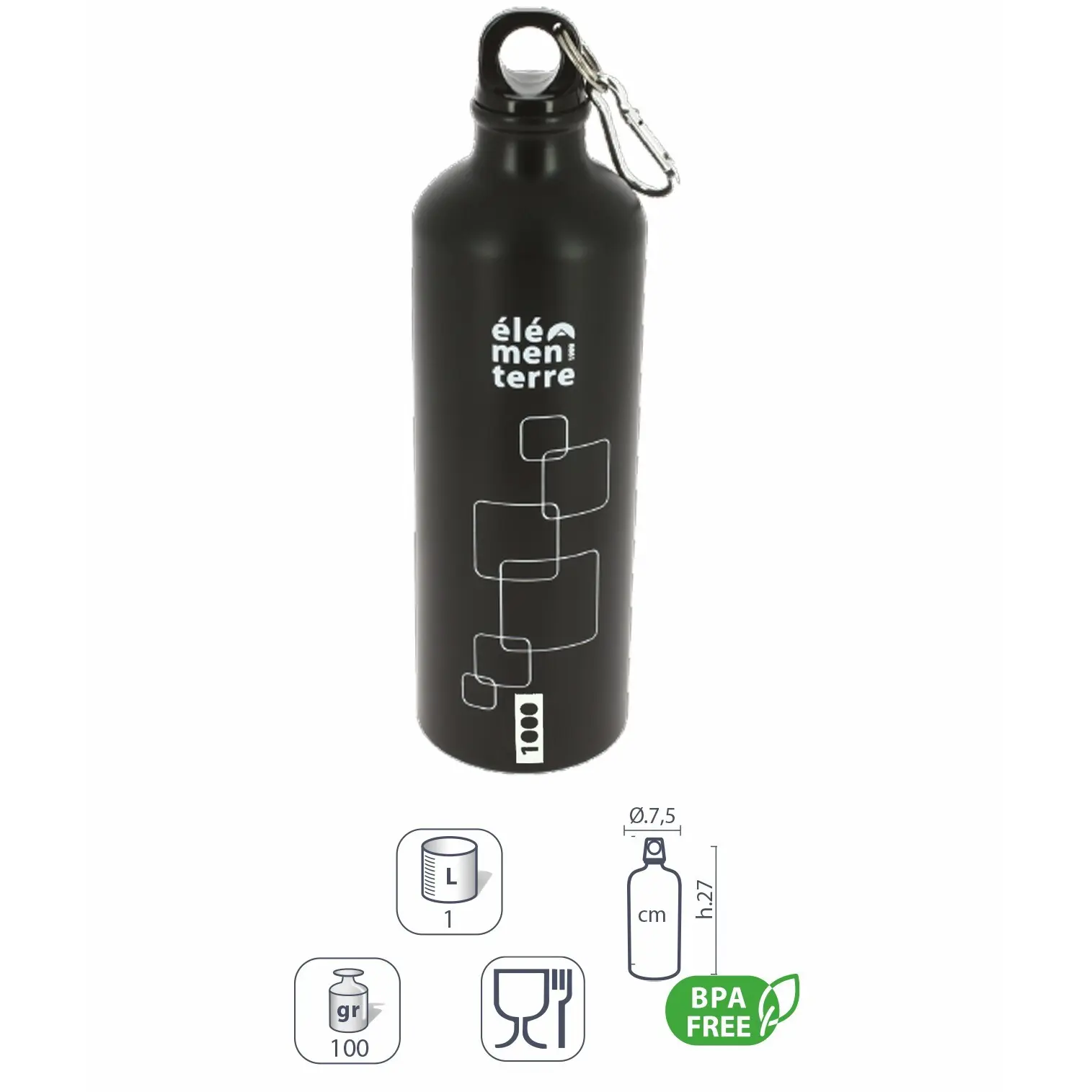Aluminium Drinkfles Élémenterre Pear