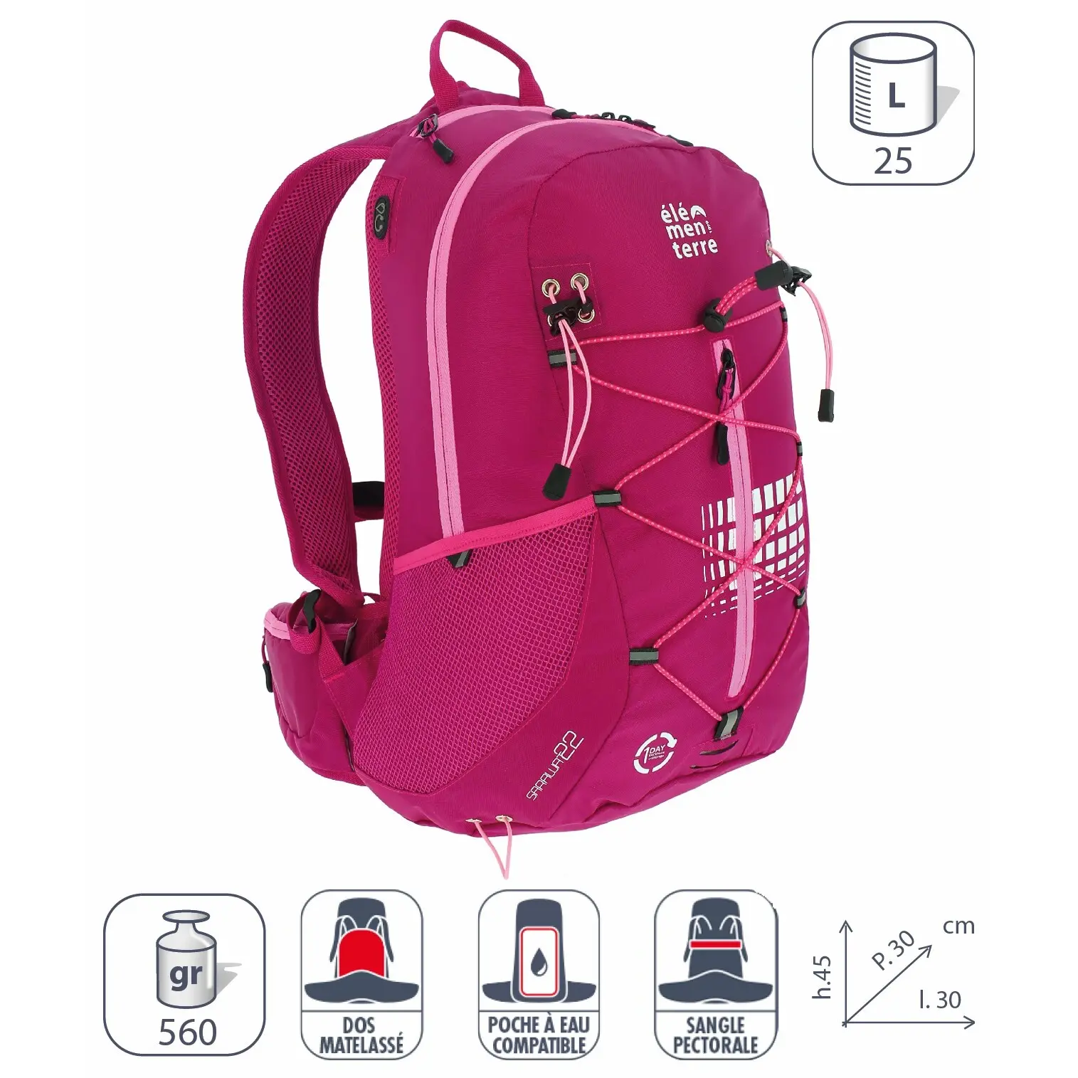 Elementerre sarawat 25 l rugzak