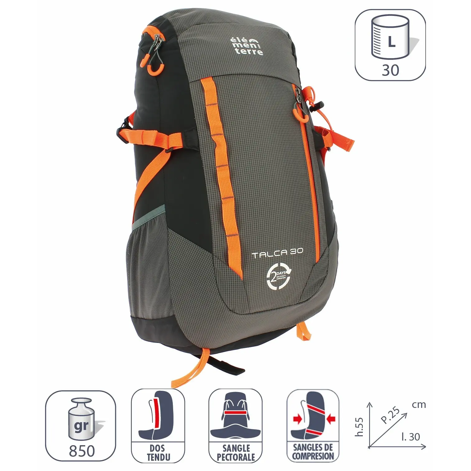 Elementerre talca 30 l rugzak