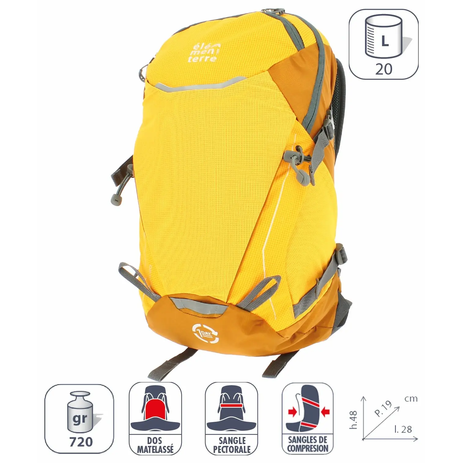 Elementerre talca 20 l backpack