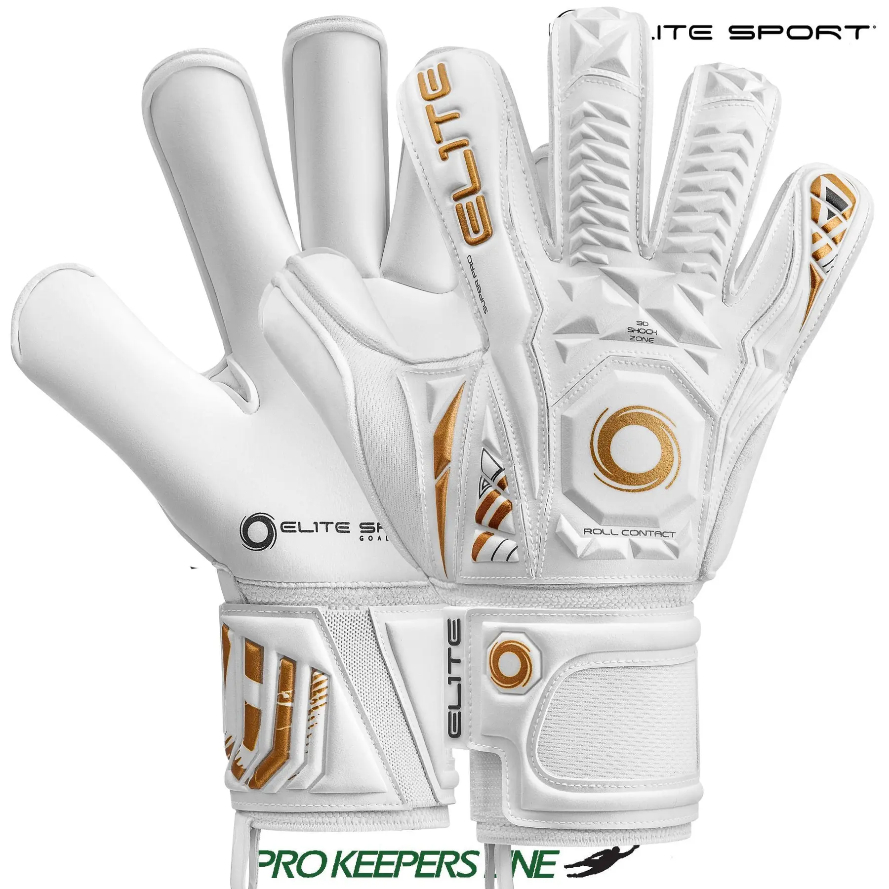 Torwarthandschuhe Elite Sport Real White