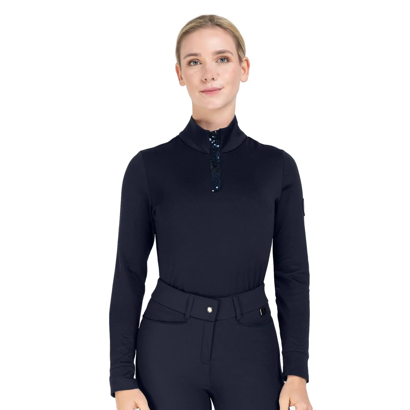 Funktionsreitshirt mit langen Ärmeln für Damen ELT Esthal