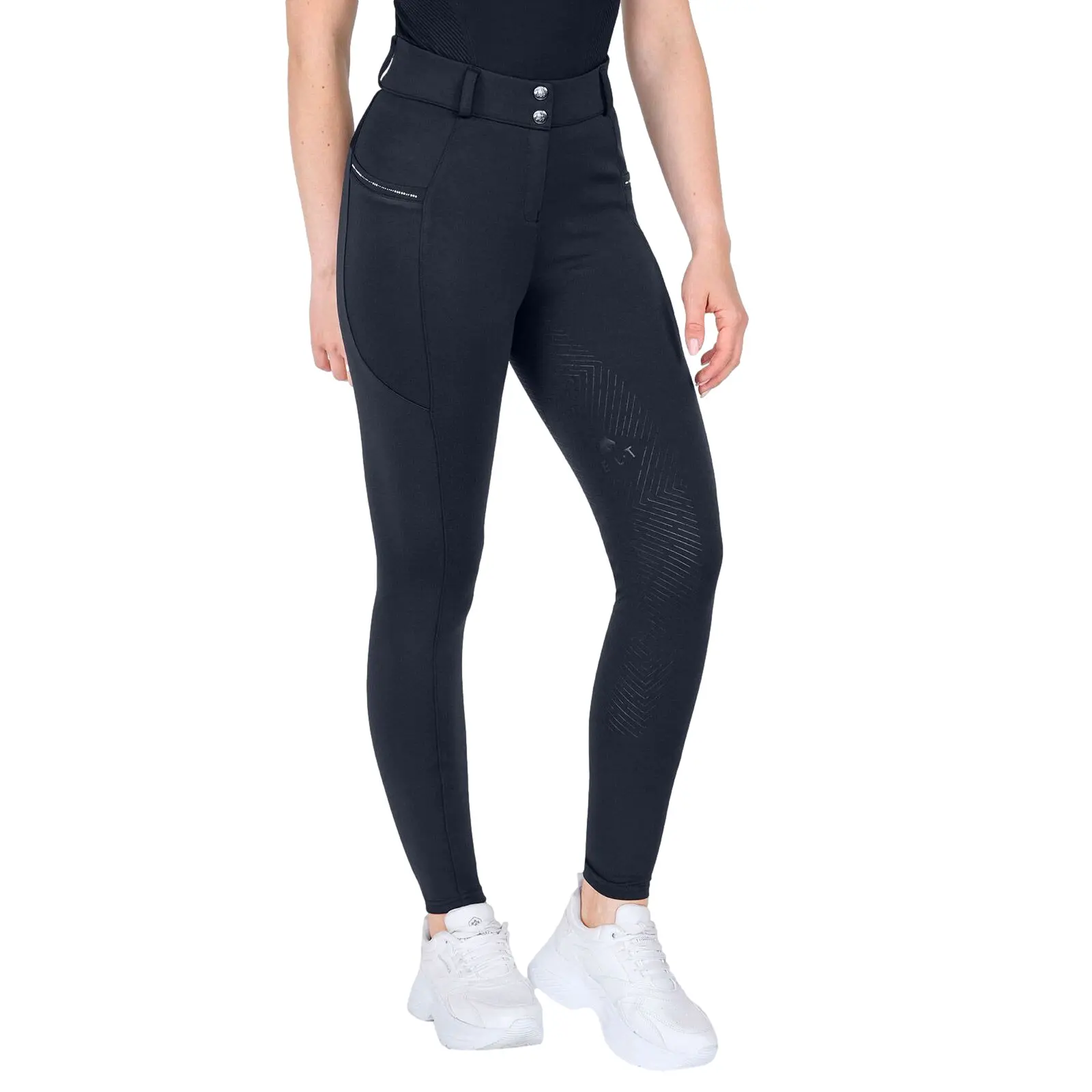 Pantaloni da equitazione full grip per bambina ELT Romy Glam