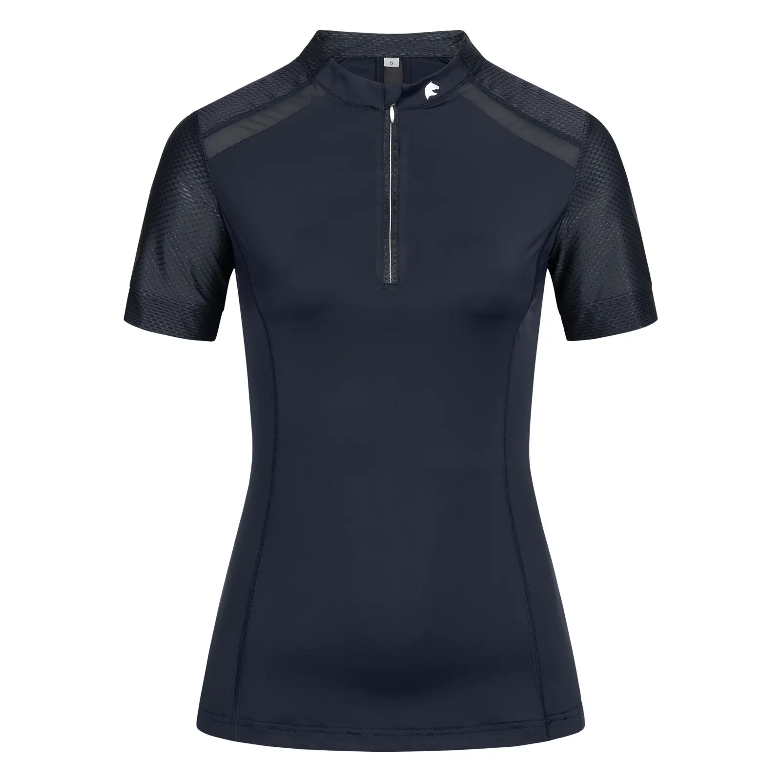 Polo tecnico da equitazione con zip per donna ELT Nancy