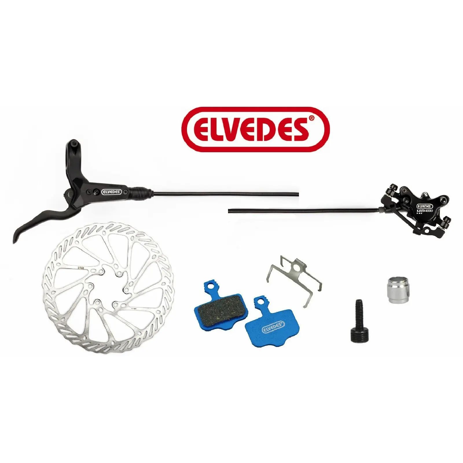 Bremse rechts Schlauch komplett Elvedes HP4000