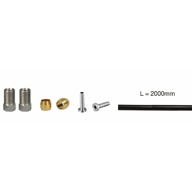 Schlauch extra flexibel black + parts m8x0.75 Elvedes Shimano SM-BH 90