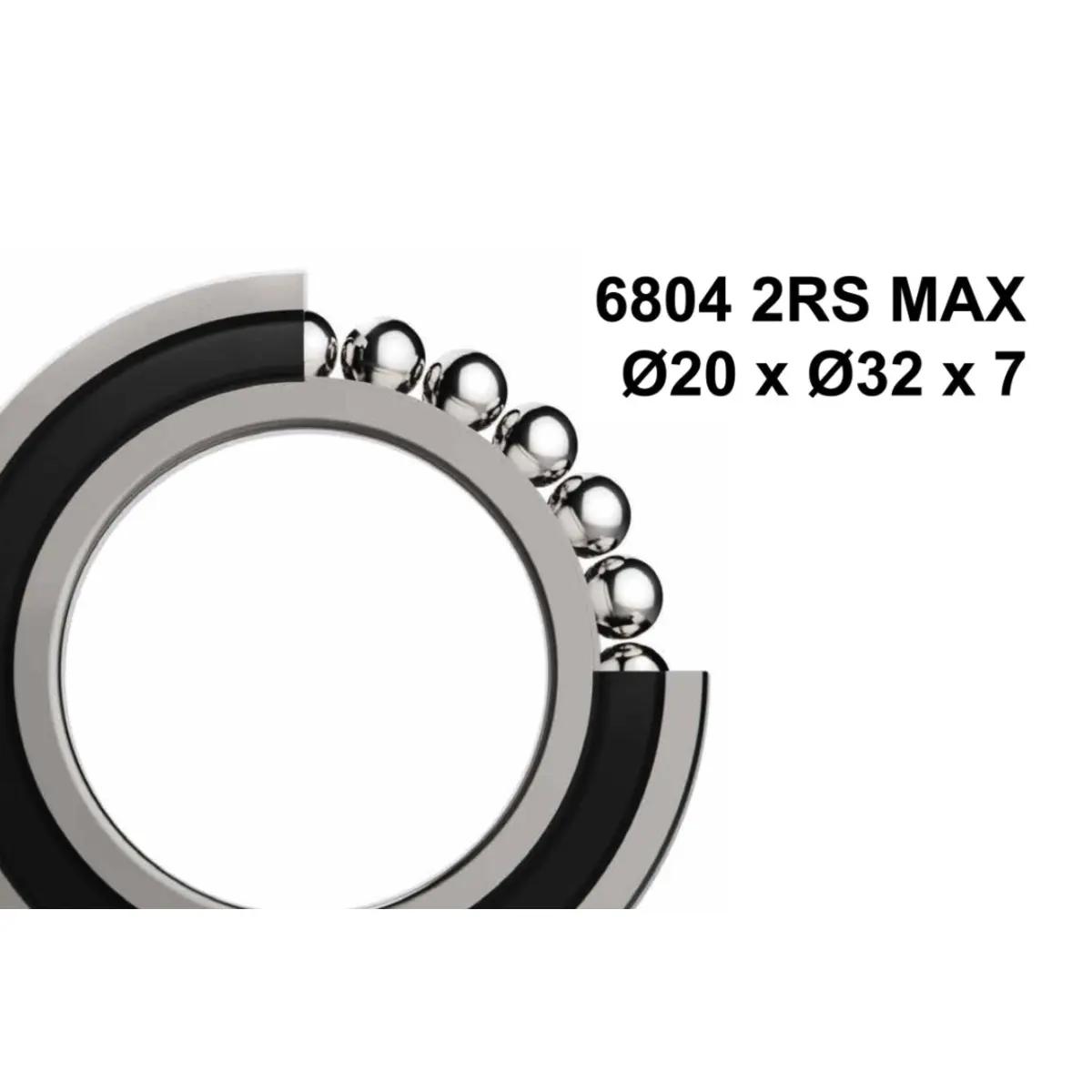 Gleitlager Typ 6804 MAX Ø20 x Ø32 x 7 Elvedes