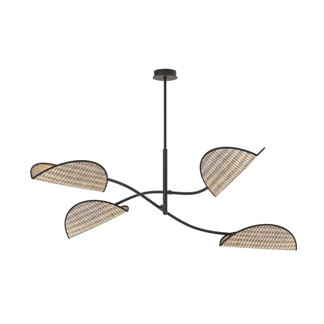 Deckenleuchte mit 4 Glühbirnen Emibig Lighting Lotus Natural