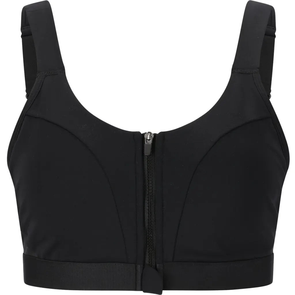 Sujetador deportivo con cremallera para mujer Endurance Crystale