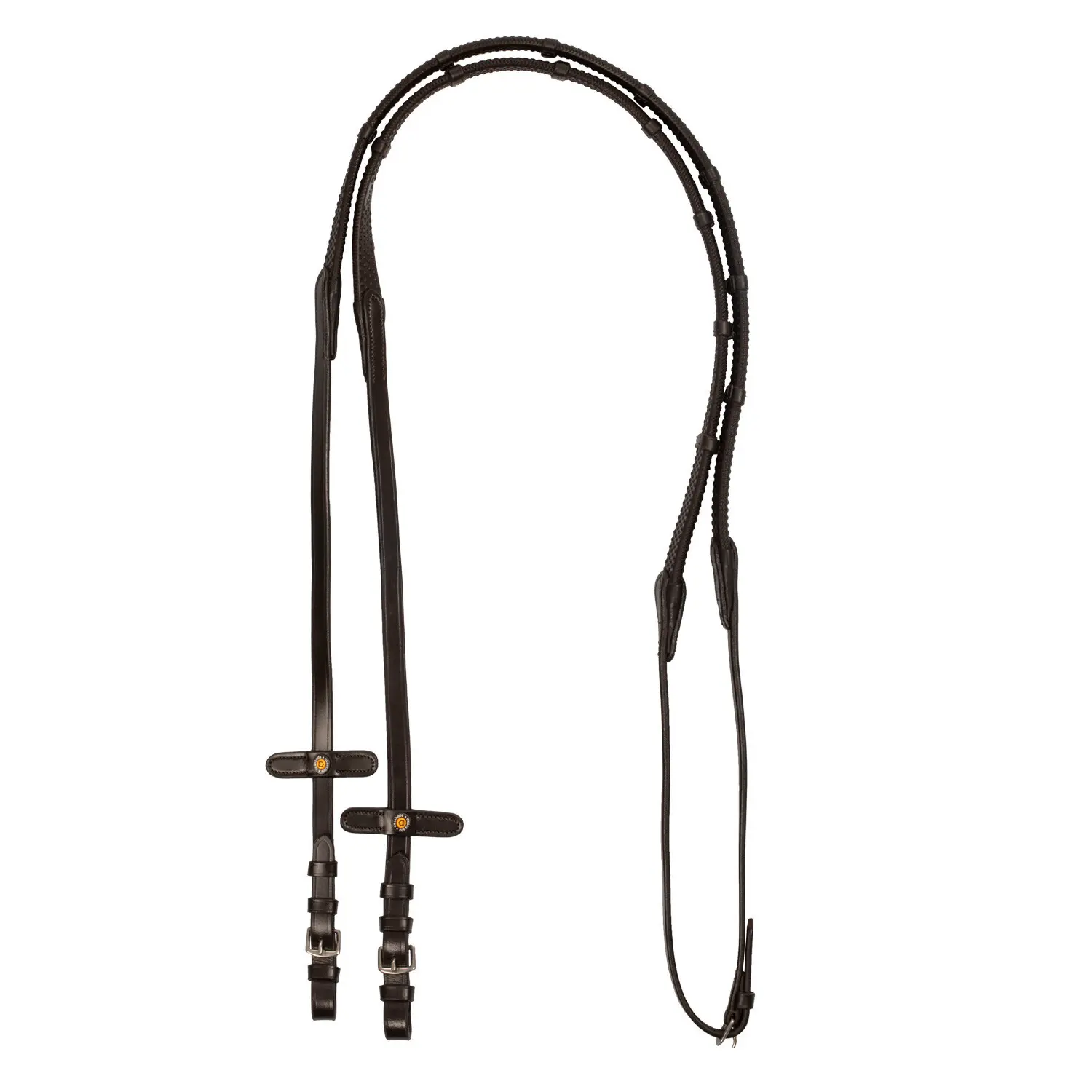 Leather horse reins Equestro