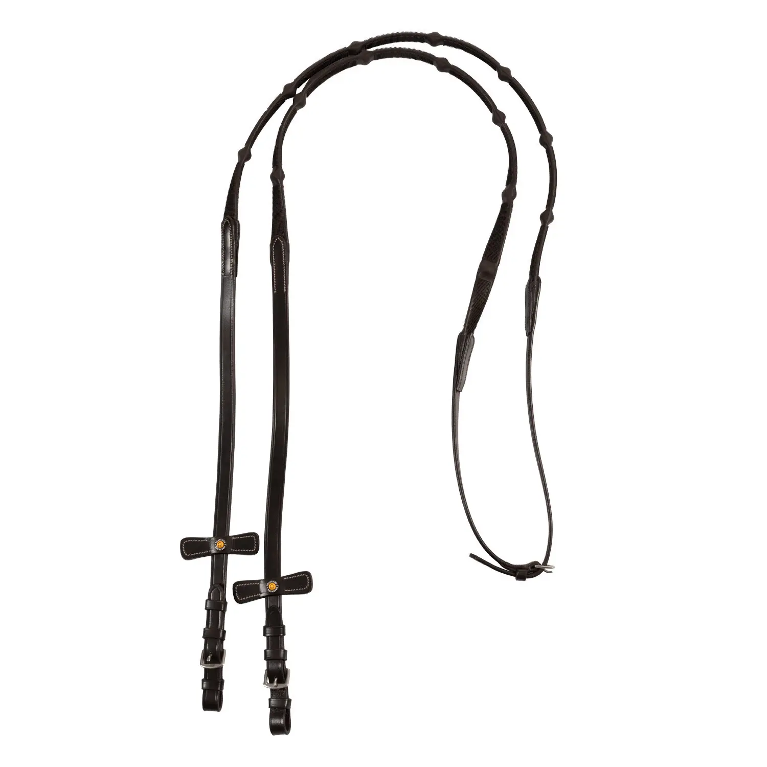 Leather horse reins Equestro