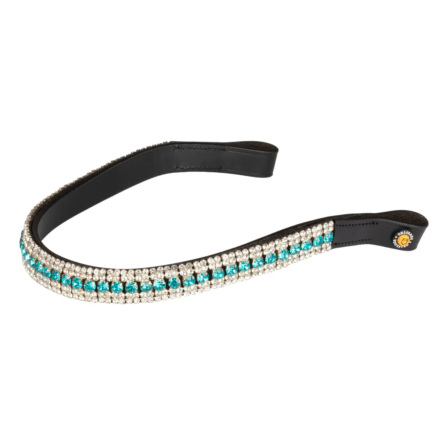 Riding bridle Equestro Blue Crystal