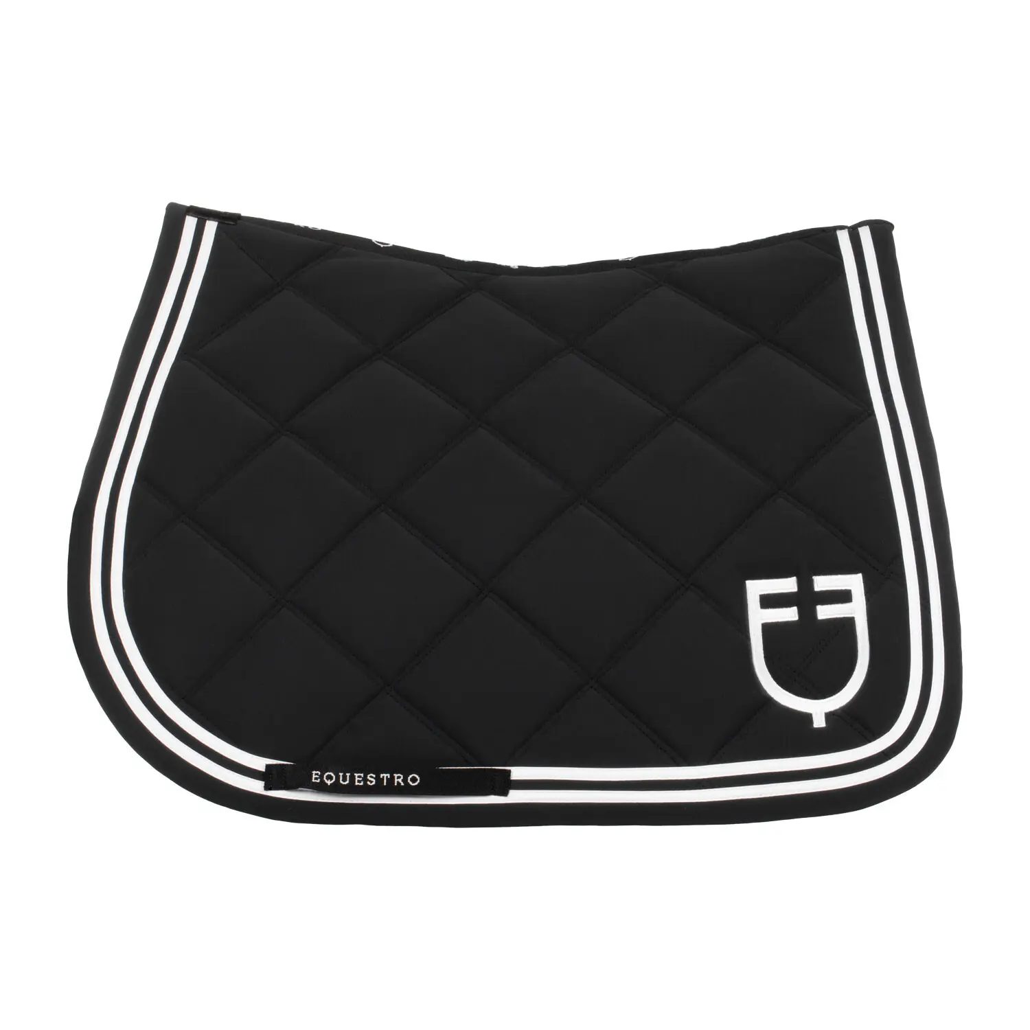 Double striped show jumping saddle pad Equestro