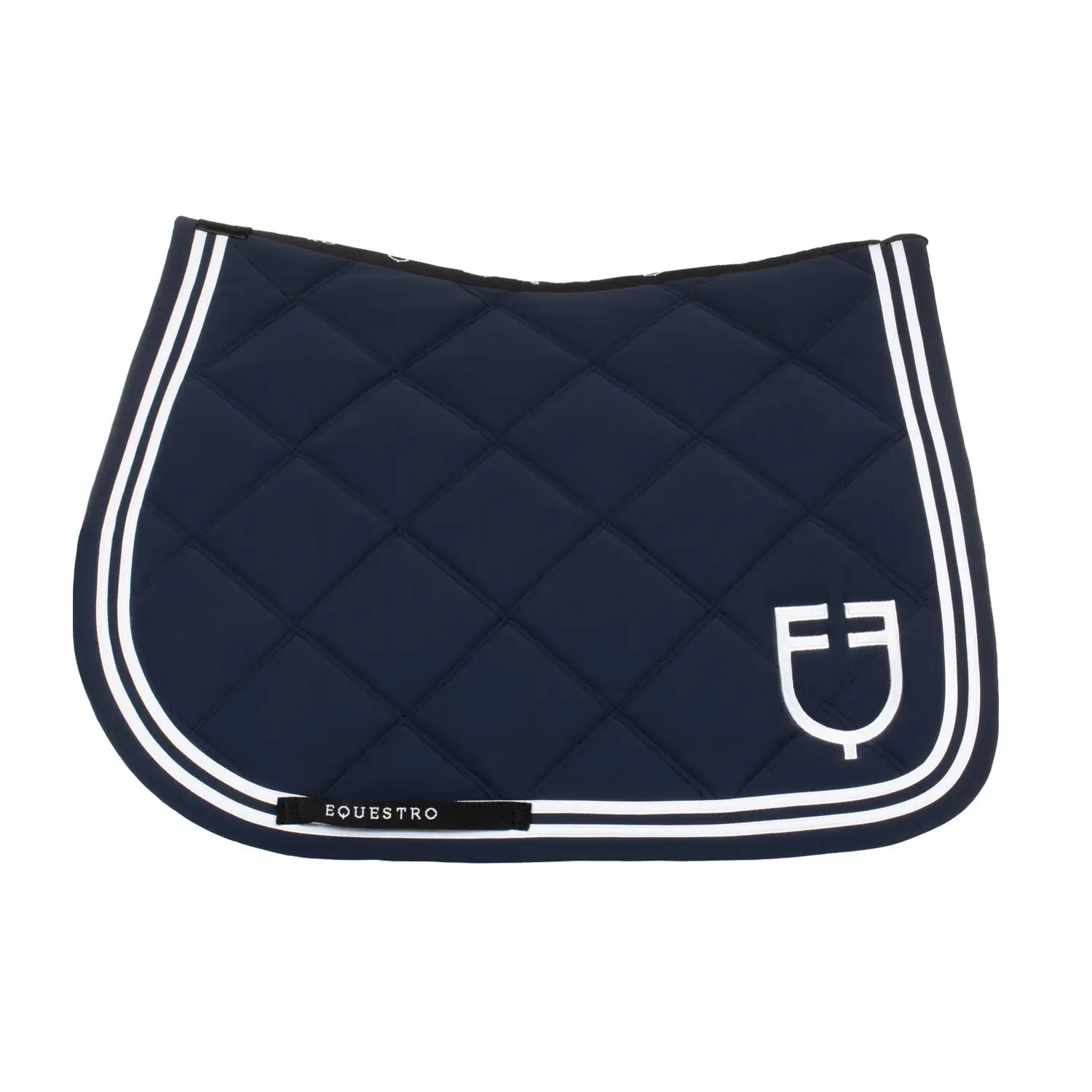 Double striped show jumping saddle pad Equestro
