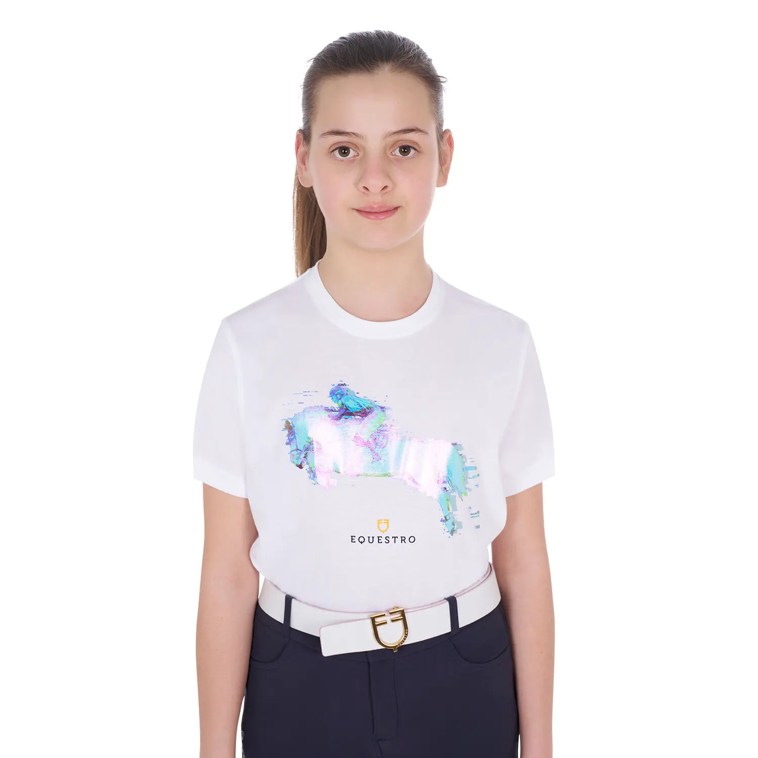 T-shirt fille Equestro Jump